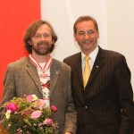 Ministerpräsident a.D. Matthias Platzeck mit Benedikt Schirge