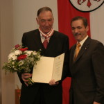 Ministerpräsident a.D. Matthias Platzeck mit Bernd Schröder