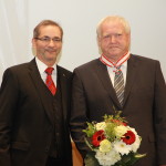 Ministerpräsident a.D. Matthias Platzeck mit Bernd Siegert