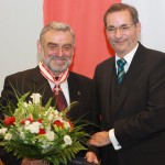 Ministerpräsident a.D. Matthias Platzeck mit Erwin Kowalke