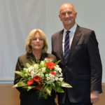 Landesordensträgerin Gabriele Schnell mit Ministerpräsident Dietmar Woidke, Foto Oliver Lang