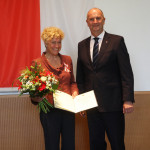 Ministerpräsident Dietmar Woidke mit Prof. Dr. Gesine Schwan