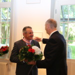 Ministerpräsident Dietmar Woidke mit Horst Schüler
