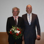 Ministerpräsident Dietmar Woidke mit Prof. Dr. Julius Schoeps