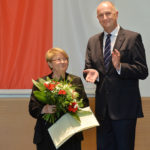 Landesordensträgerin Prof. Dr. Sieglinde Heppener mit Ministerpräsident Dietmar Woidke, Foto Oliver Lang