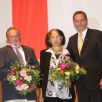 Ministerpräsident a.D. Matthias Platzeck mit Regine und Norbert Hoffmann