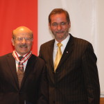 Ministerpräsident a.D. Matthias Platzeck mit Volker Schlöndorff
