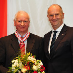 Ministerpräsident Dietmar Woidke mit Wilfried Jahnke