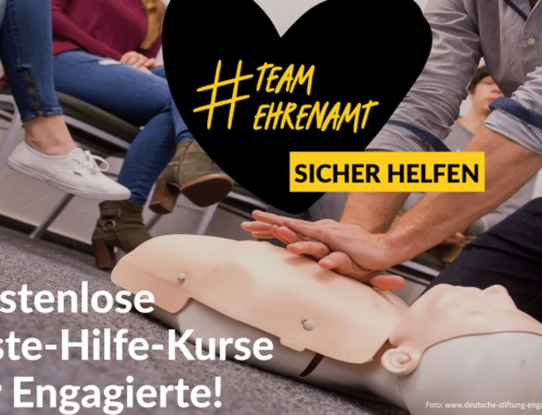 Kostenlose Erste-Hilfe-Kurse für Engagierte – jetzt bewerben!