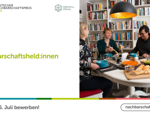 Deutscher Nachbarschaftspreis 2022: Jetzt bis 6. Juli bewerben!