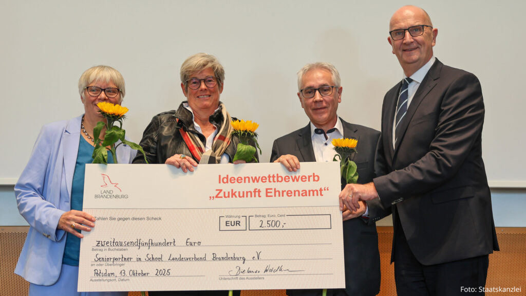 Ideenwettbewerb 2025_Platz-2_Seniorpartner-in-School | Foto: Staatskanzlei Brandenburg